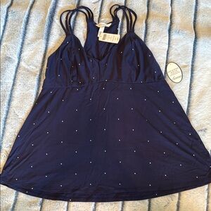 Soma Elegant Navy Blue Women's Pajama Top